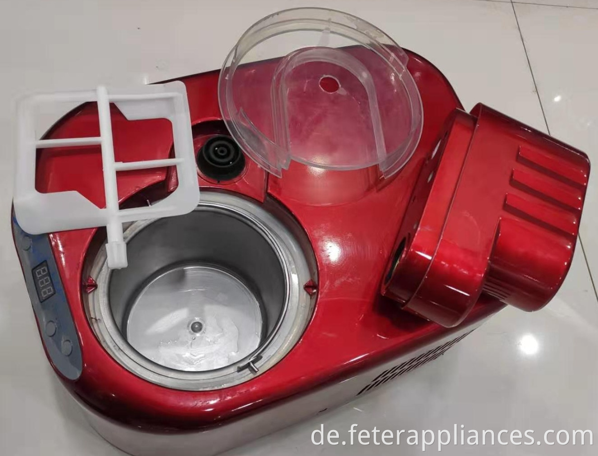 Softeismaschine Weiß Schwarz Rot dreifarbig 1000ml Eis zum Verkauf